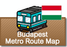 Budapest Metro Route map