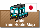 Iwate Train Route map