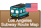 Los Angeles Subway Route map