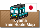 Toyama Train Route map