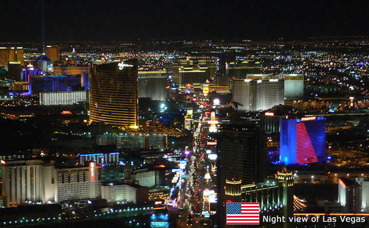 Night view of Las Vegas Tourist Guide