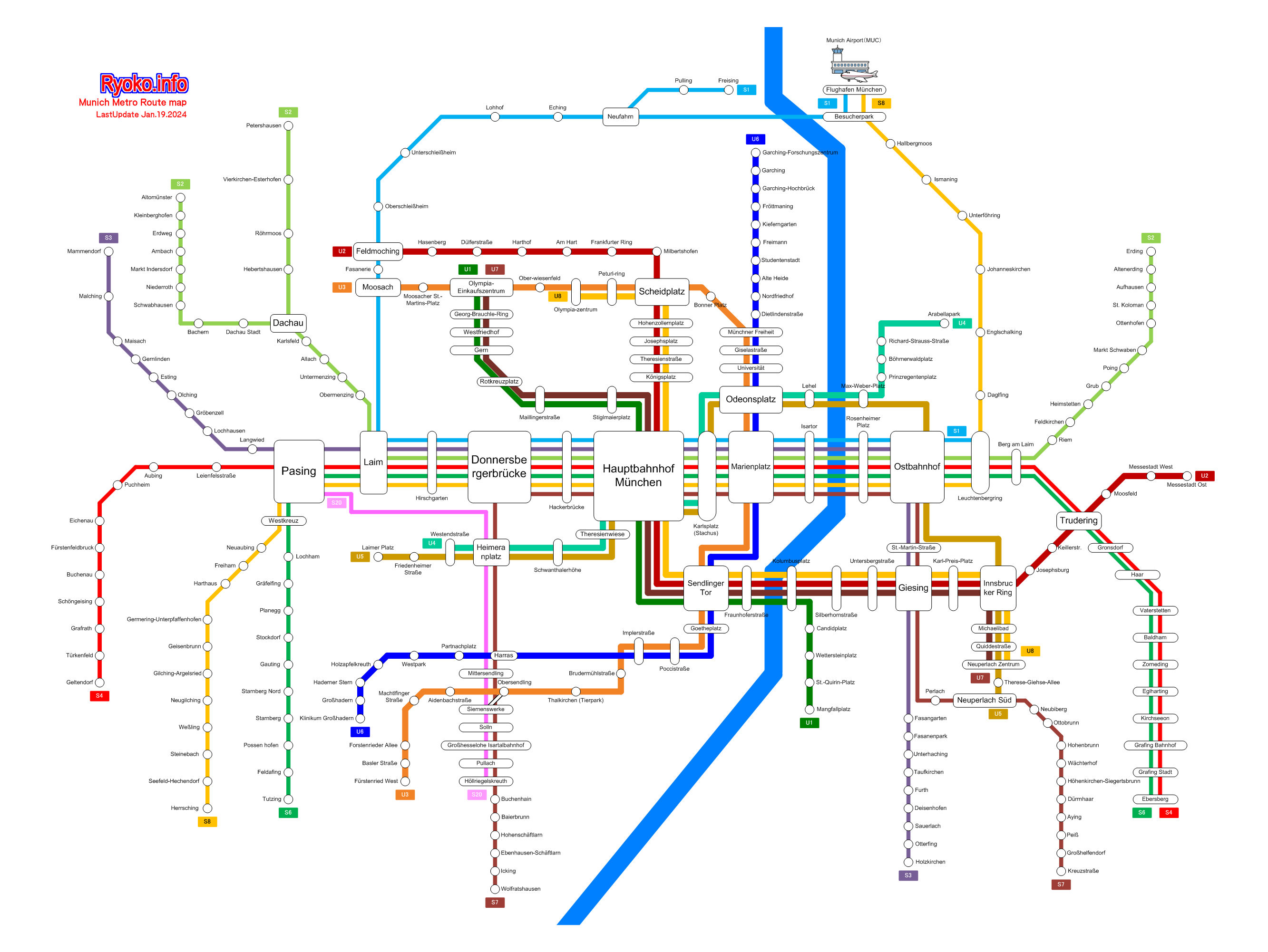 Munich Train Route Map