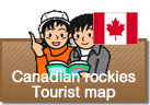 Canadian rockies Tourist map