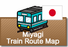 Miyagi Train Route map