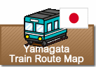 Yamagata Train Route map
