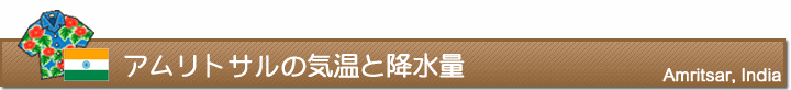 アムリトサルの気温と降水量