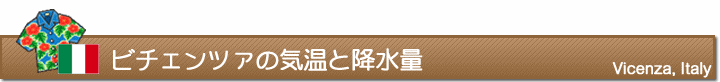 ビチェンツァの気温と降水量